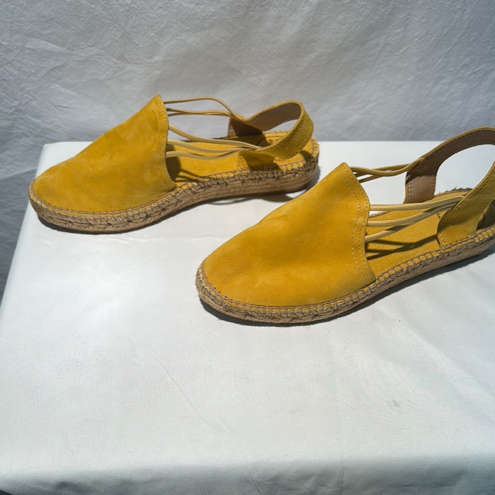 Toni Pons Yellow Suede Espadrilles - Picture 3 of 10